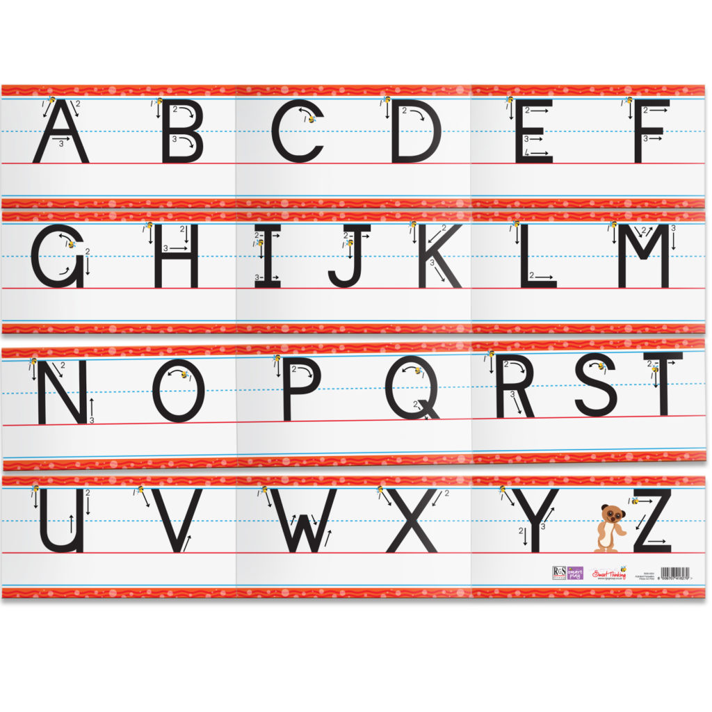 Wall Frieze - Letter Formation Uppercase Print