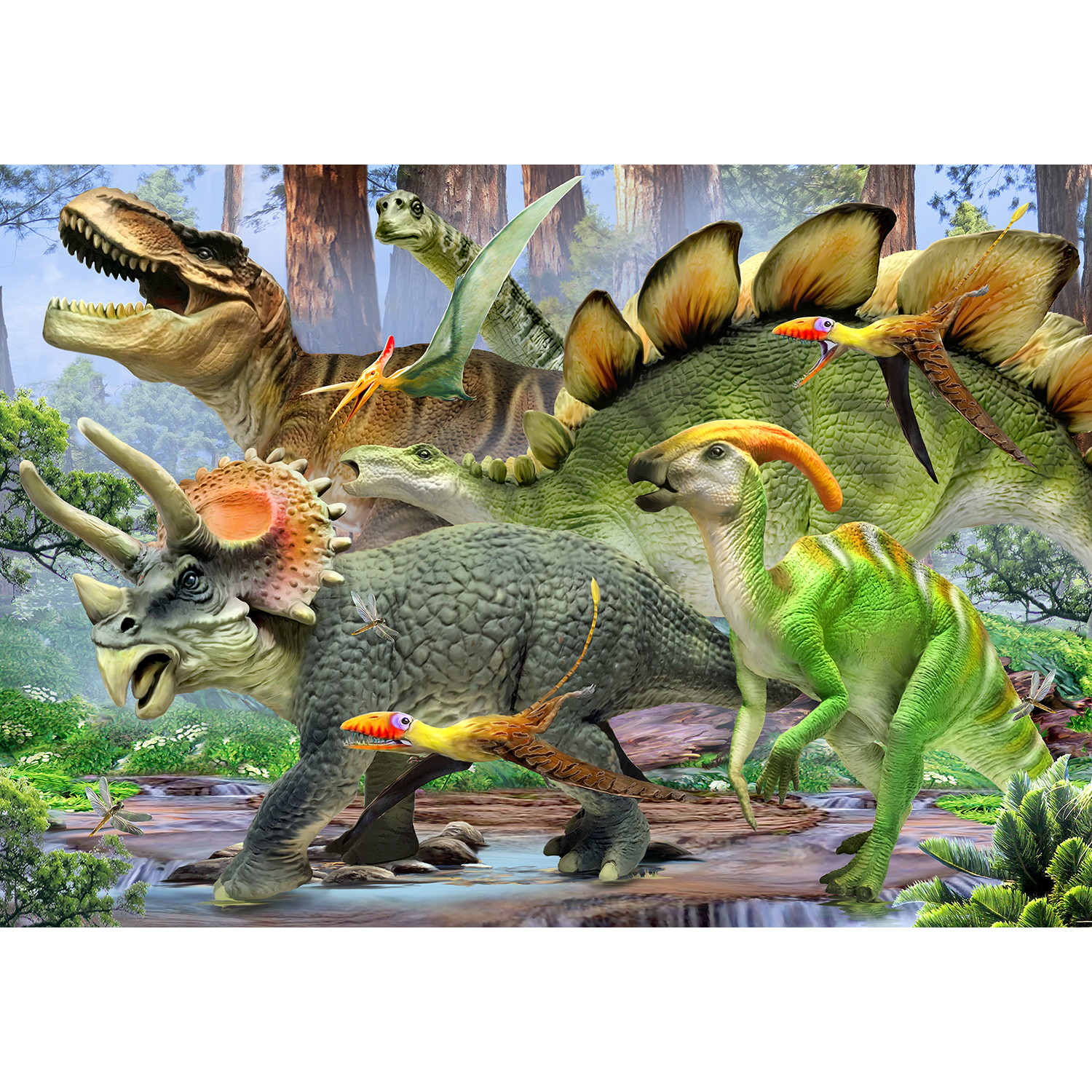 Download Dinosaurs In The Forest 48pc
