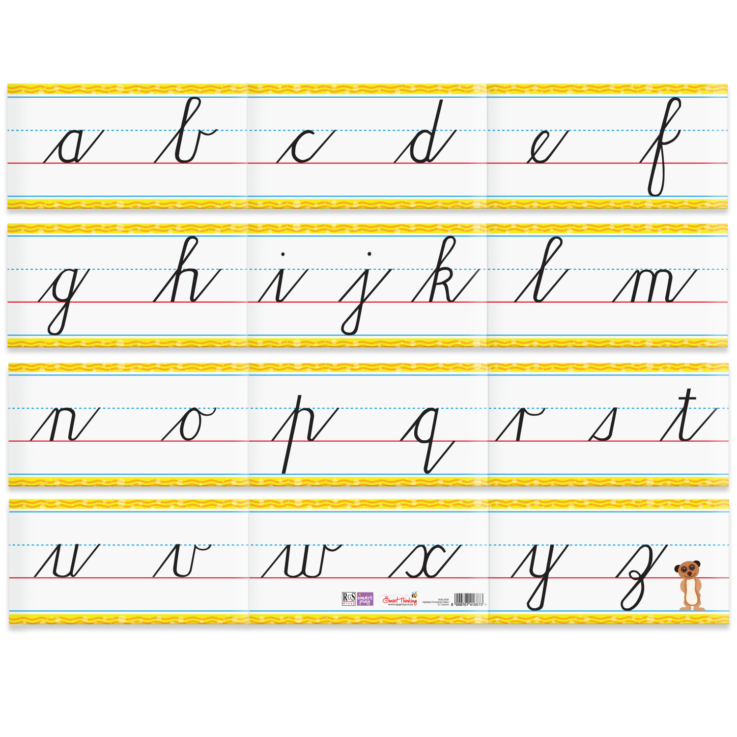 Wall Frieze - Letter Formation Lowercase Cursive