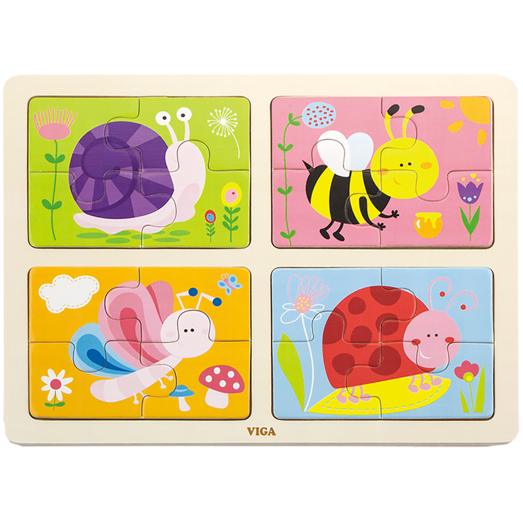 4in1 Puzzle Tray Insects RGS Group