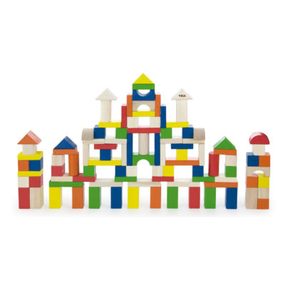 Viga wooden blocks in assorted colours and shapes 25mm