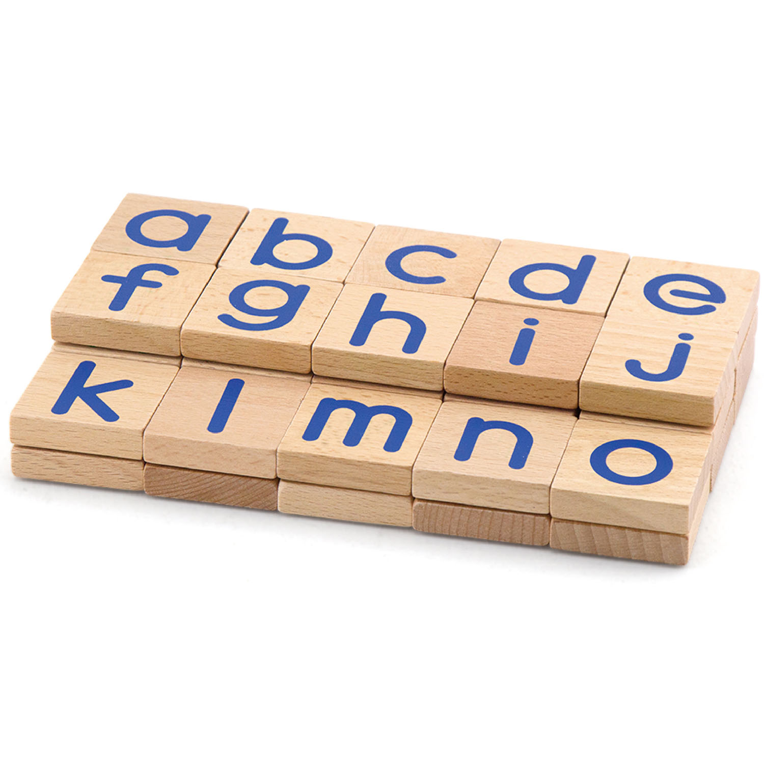 magnetic lowercase letter tiles wooden