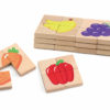 assorted magnetic wooden puzzle tiles showing thickness and size