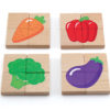 magnetic wooden puzzle tiles showing vegetables