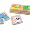 magnetic wooden puzzle tile size and thickness
