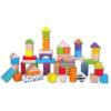 viga wooden building blocks with patterns and colours