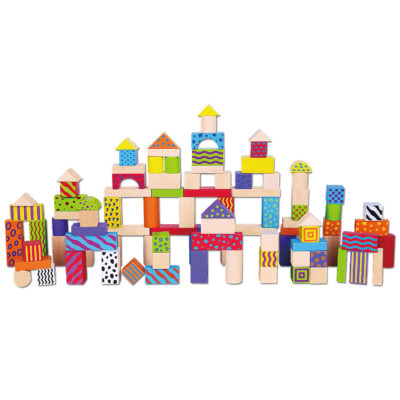Viga wooden building blocks in assorted shapes, sizes and colours