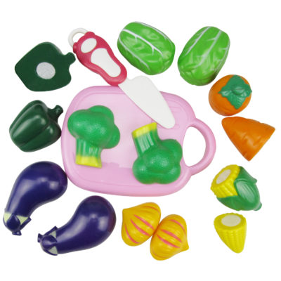 RGS assorted plastic cutting vegetable pieces with velcro centres