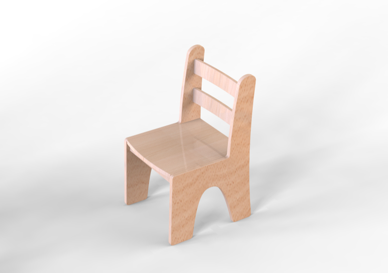 sturdy wooden children's chair