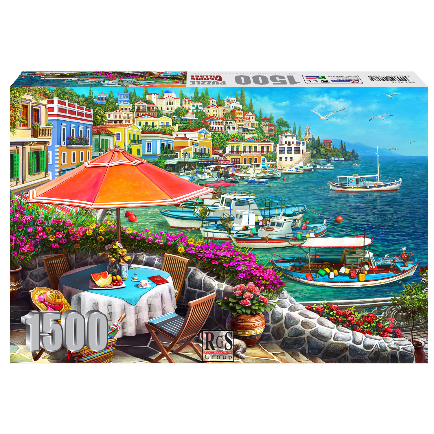 Color : A, Size : 2000 Pieces Fishing Village City Port Landscape Puzzle 500/1000/1500/2000/3000/4000/5000/6000 Adult Children's Toy Canyon Game Gift Puzzle 0519
