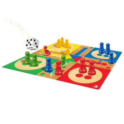 RGS Ludo game board with 16 tokens and 1 dice