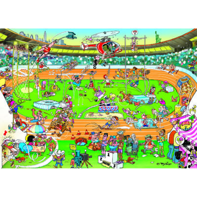 150pc puzzle olympics cartoon puzzle with many events