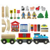 RGS wooden train set contains 50 pieces