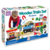 box cotains 50 wooden pieces for this fun train set