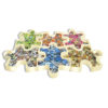 interlocking puzzle storting trays with puzzle pieces