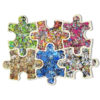 interlocking puzzle storting trays with puzzle pieces