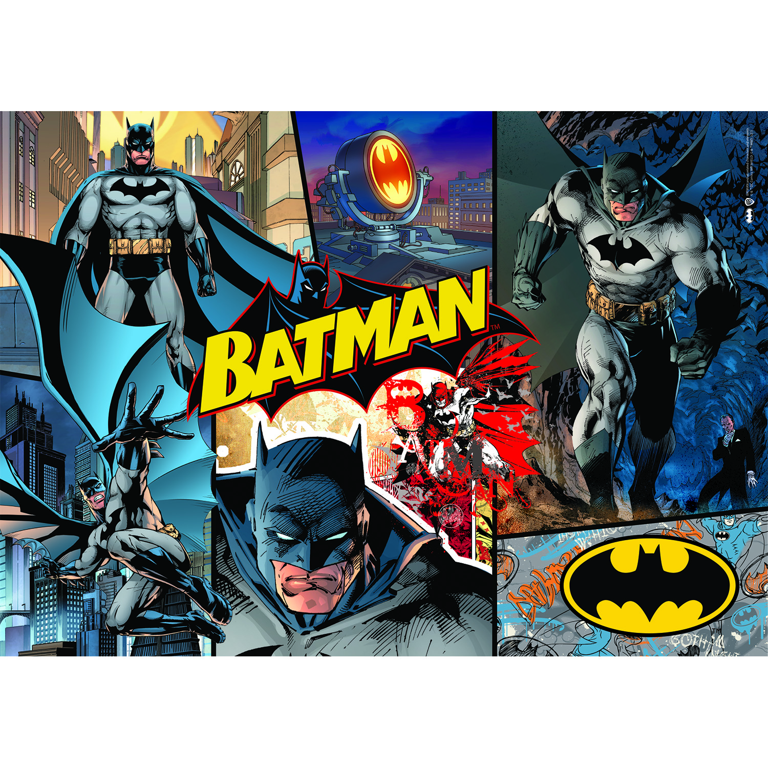 batman super hero has namy faces