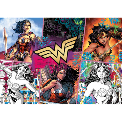 wonder woman in super heor poses