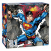 box containing 81pc puzzle of Superman wearing his hero cape