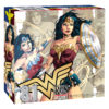 box containing 81pc puzzle of DC's Wonder Woman and her many faces