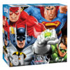 box containing 81pc puzzle of justice league super heros