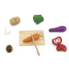 contents of cutting vegetables set