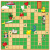 colourful scrabble type board game called Kinder Woordkrabbel