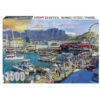 box of 1500pc puzzle of people along V&A with view of Table Mountain