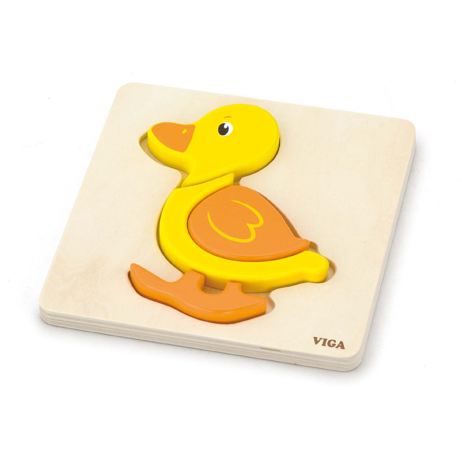 Viga wooden chunky 4 pieces duck puzzle