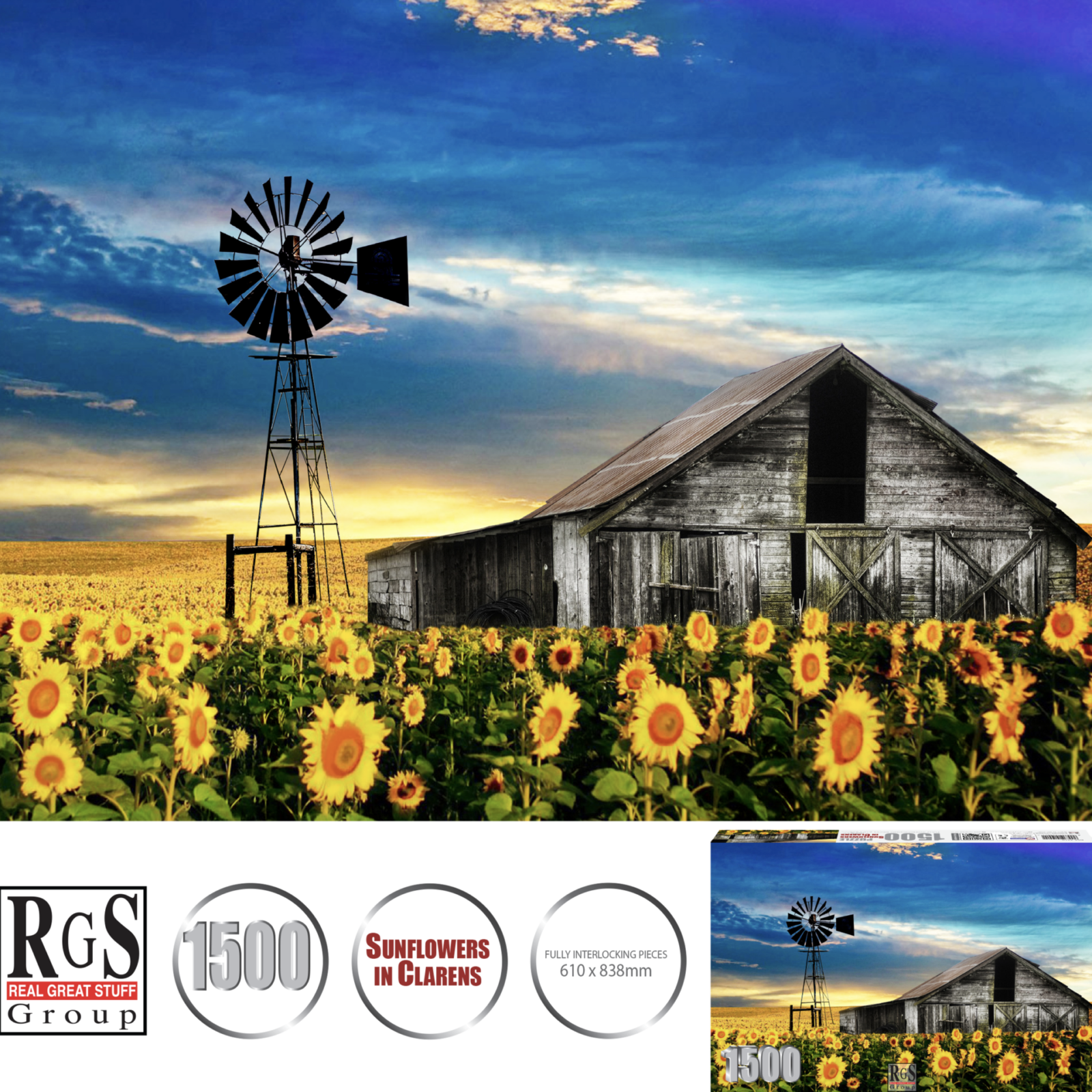 Sunflowers in Clarens 1500pc – RGS Group