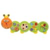 5 piece wooden wall mount caterpillar for early learning skills