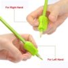 How to hold the pencil grip in left and right hands