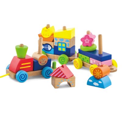 Pull Along Stacking Train
