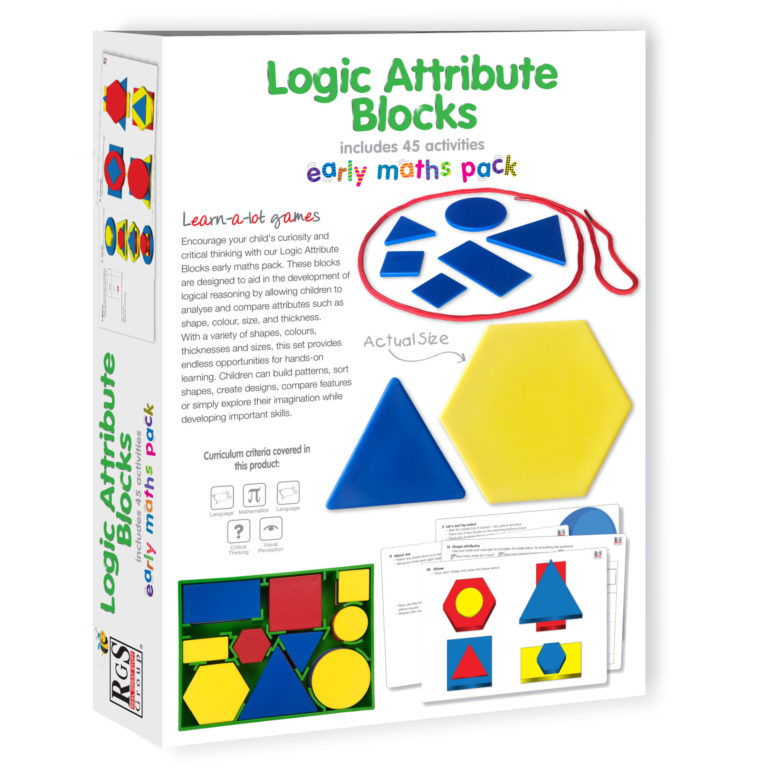 Attribute Blocks Math Pattern Logic Attribute Blocks early maths pack – RGS Group