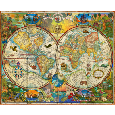 Map of the World 1000pc