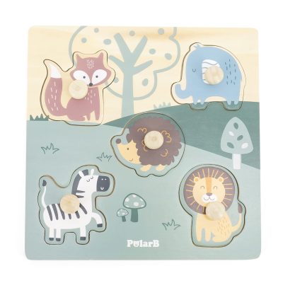 PolarB Animal Flat Peg Puzzle