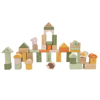 Wooden Blocks Green 50pc