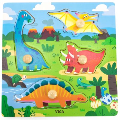 Knob Puzzle Dinosaurs