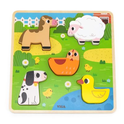 Tactile Puzzle Farm 5pc