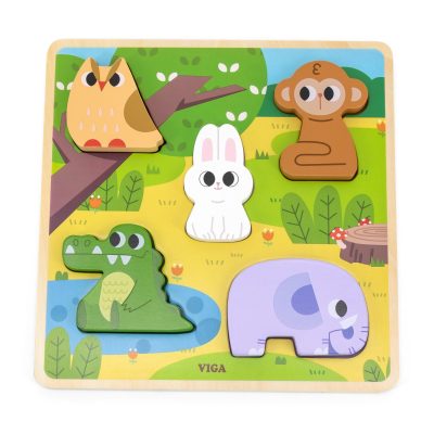 Tactile Puzzle Forest 5pc