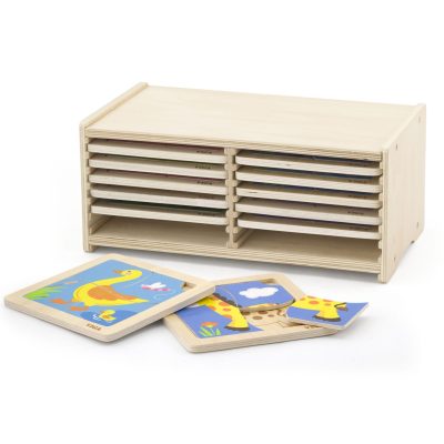 Puzzle Storage with 12x 4pc Puzzles