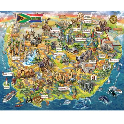 South Africa Landmarks 1000pc