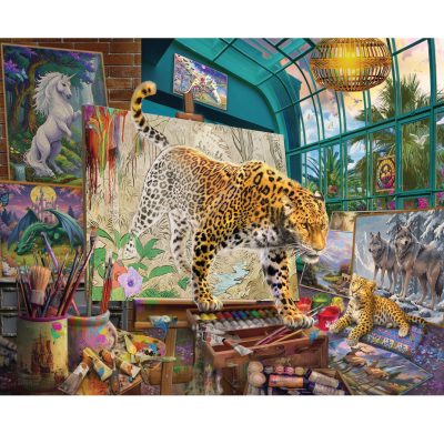 Leopards in Painting Studio 1500pc